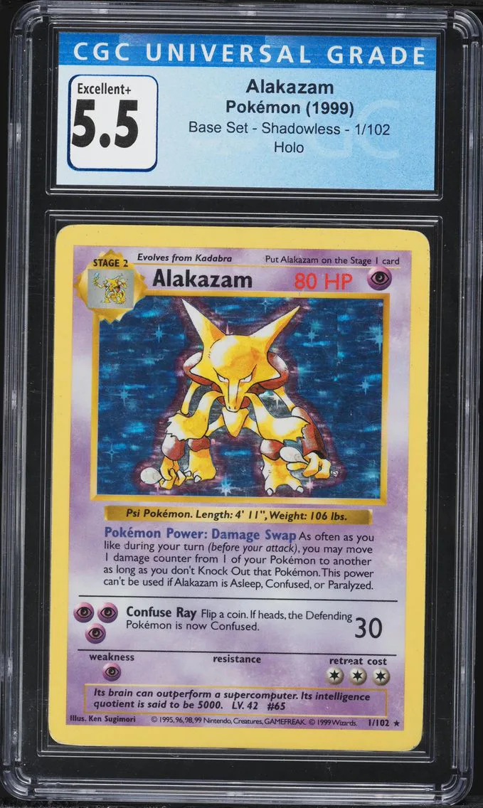 1999 #1 Alakazam-Holo CGC 5.5 Game Pokemon