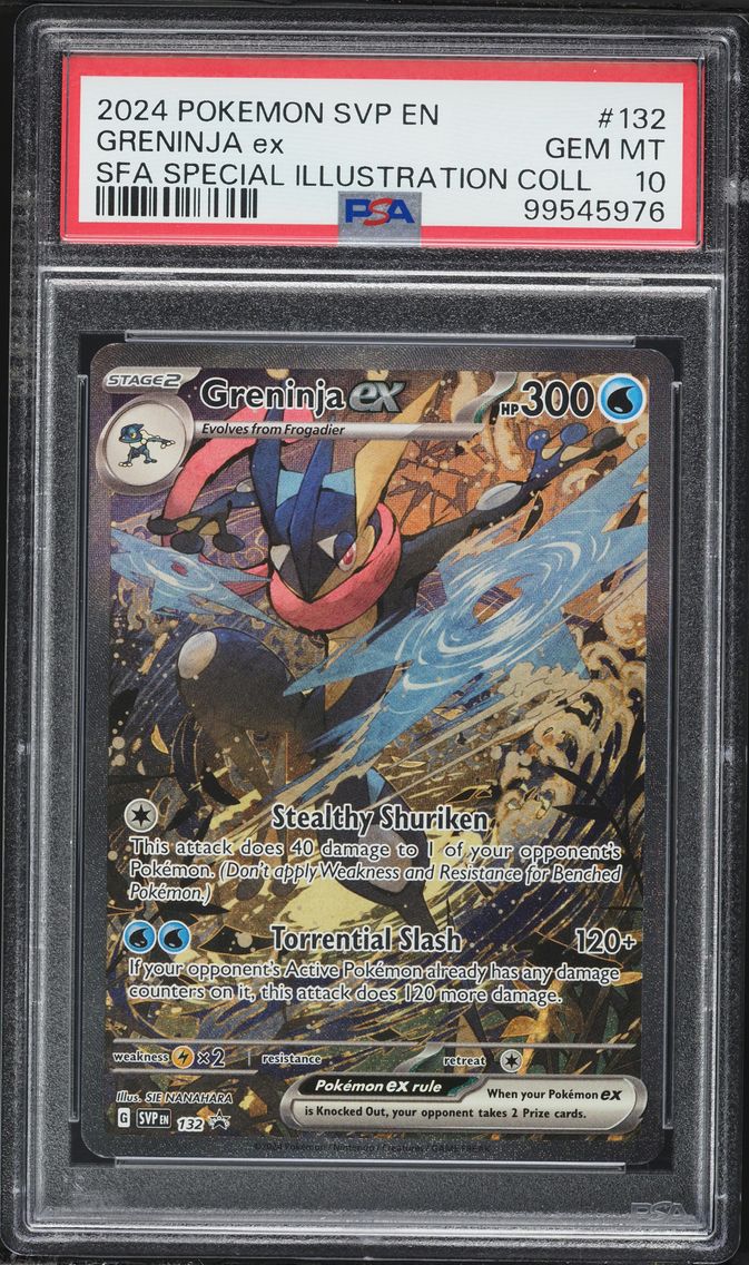 2024 #132 Greninja EX PSA 10 Svp EN-SV Black Star Promo Pokemon
