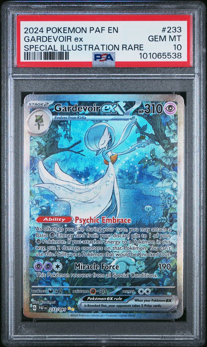 2024 #233 Gardevoir EX PSA 10 Paf EN-Paldean Fates Pokemon