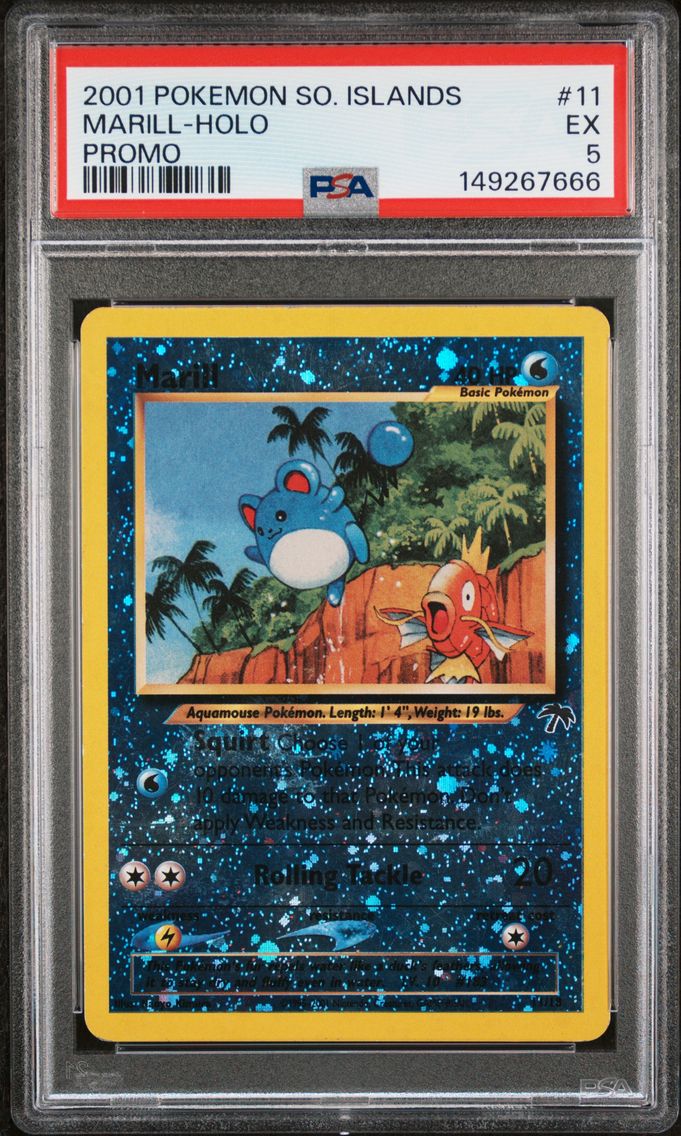 2001 #11 Marill-Holo PSA 5 Southern Islands Promo Pokemon