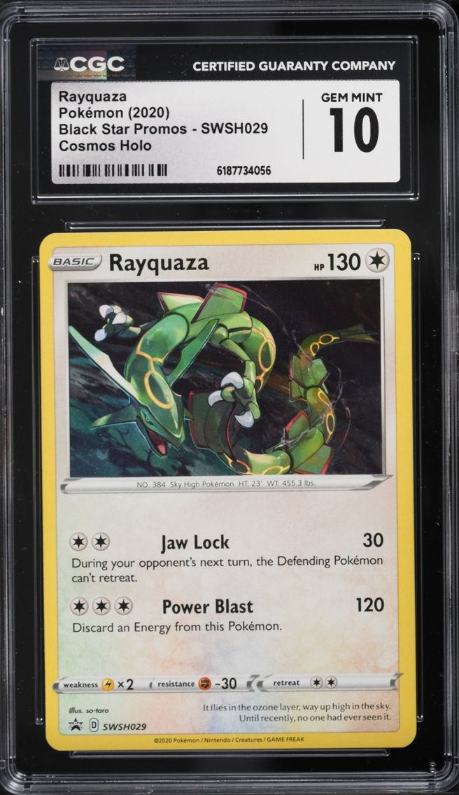 2020 #SWSH029 Rayquaza CGC 10 Pokemon Sword & Shield Promo