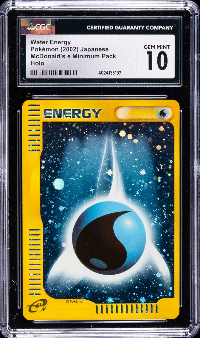 2002 #NA Water Energy CGC 10 McDonald's e Minimum Pack - Japanese Pokemon