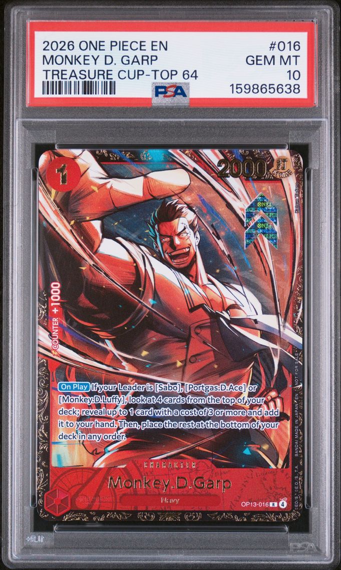 2026 #016 Monkey D. Garp PSA 10 One Piece Promos