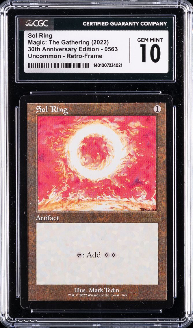 2022 SOL RING CGC 10 Gem Mint MAGIC:  THE GATHERING 30TH ANNIVERSARY EDITION | UNCOMMON (RETRO FRAME)