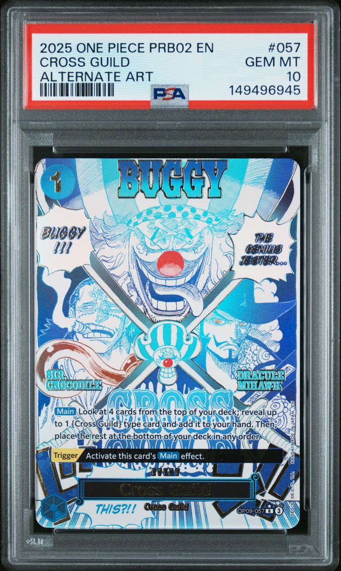 2025 #057 Cross Guild PSA 10 One Piece PRB02-Premium Booster -One Piece Card the Best- Vol.2
