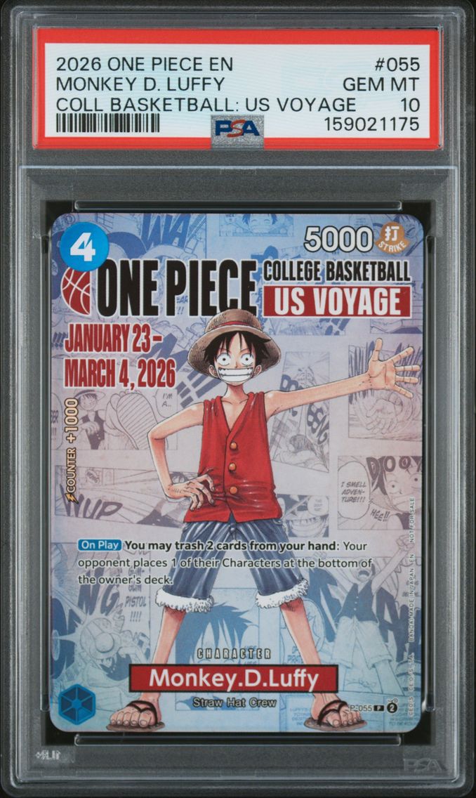 2026 #055 Monkey D. Luffy PSA 10 One Piece Promos