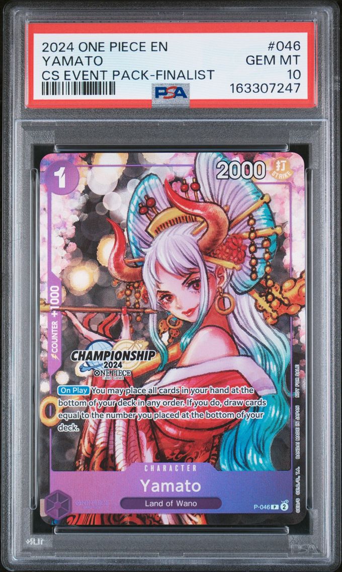 2024 #046 Yamato PSA 10 One Piece Championship 2024 Event Pack