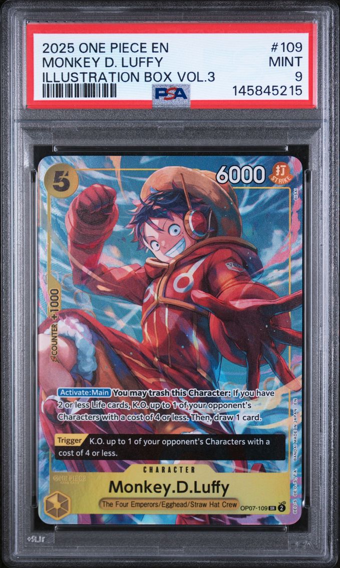 2025 #109 Monkey D. Luffy PSA 9 One Piece Promos