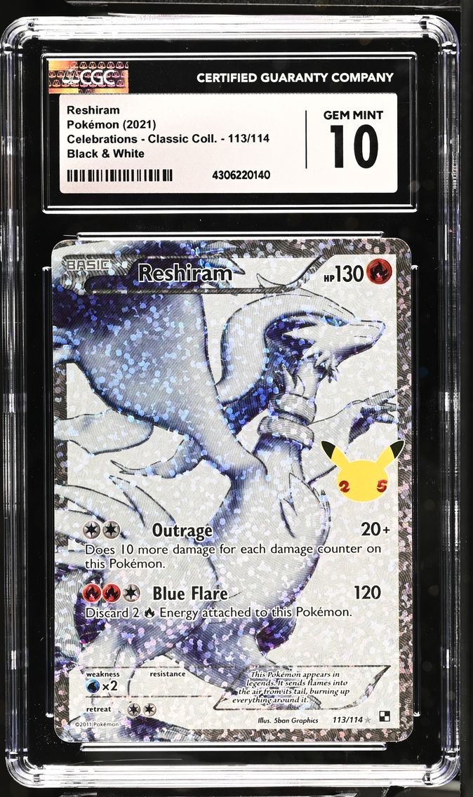 2021 #113 Reshiram CGC 10 Celebrations - Classic Collection - English