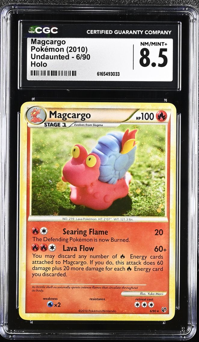 2010 #6 Magcargo CGC 8.5 Undaunted - English