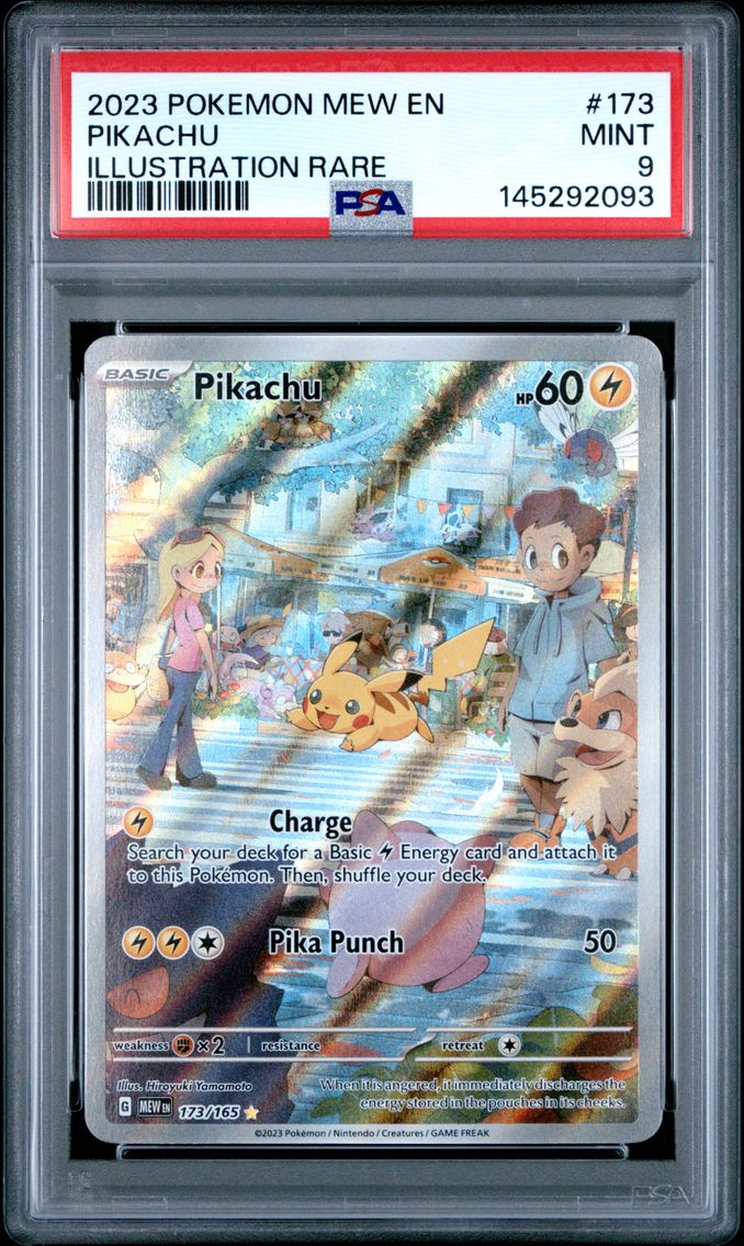 2023 #173 Pikachu PSA 9 Mew EN-151 Pokemon