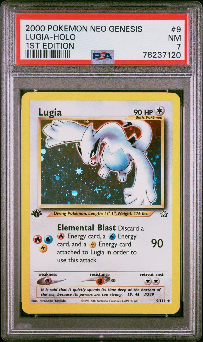 2000 #9 Lugia-Holo PSA 7 Neo Genesis 1st Edition