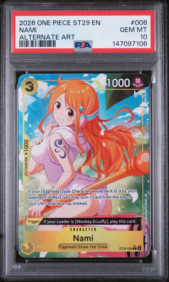 2026 #008 Nami PSA 10 One Piece Starter Deck ST29-Egghead
