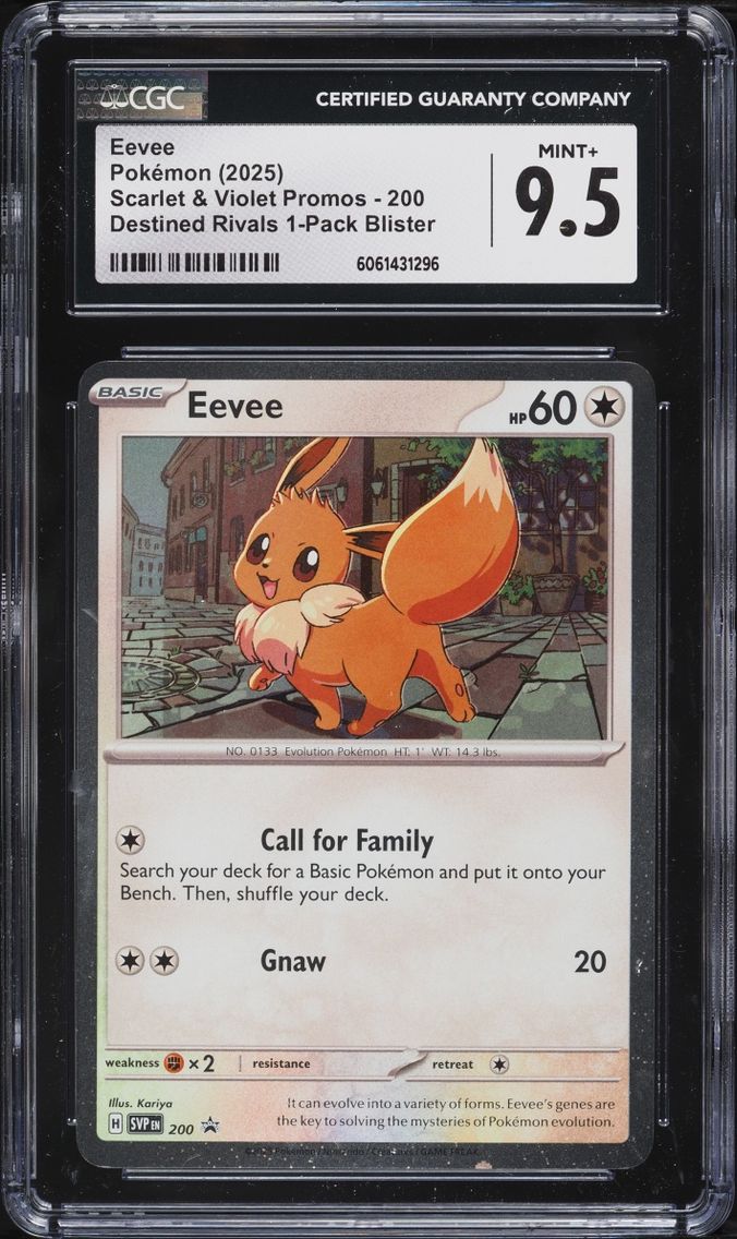2025 Pokemon Scarlet & Violet Promo Destined Rivals Eevee #200 CGC 9.5 MINT+