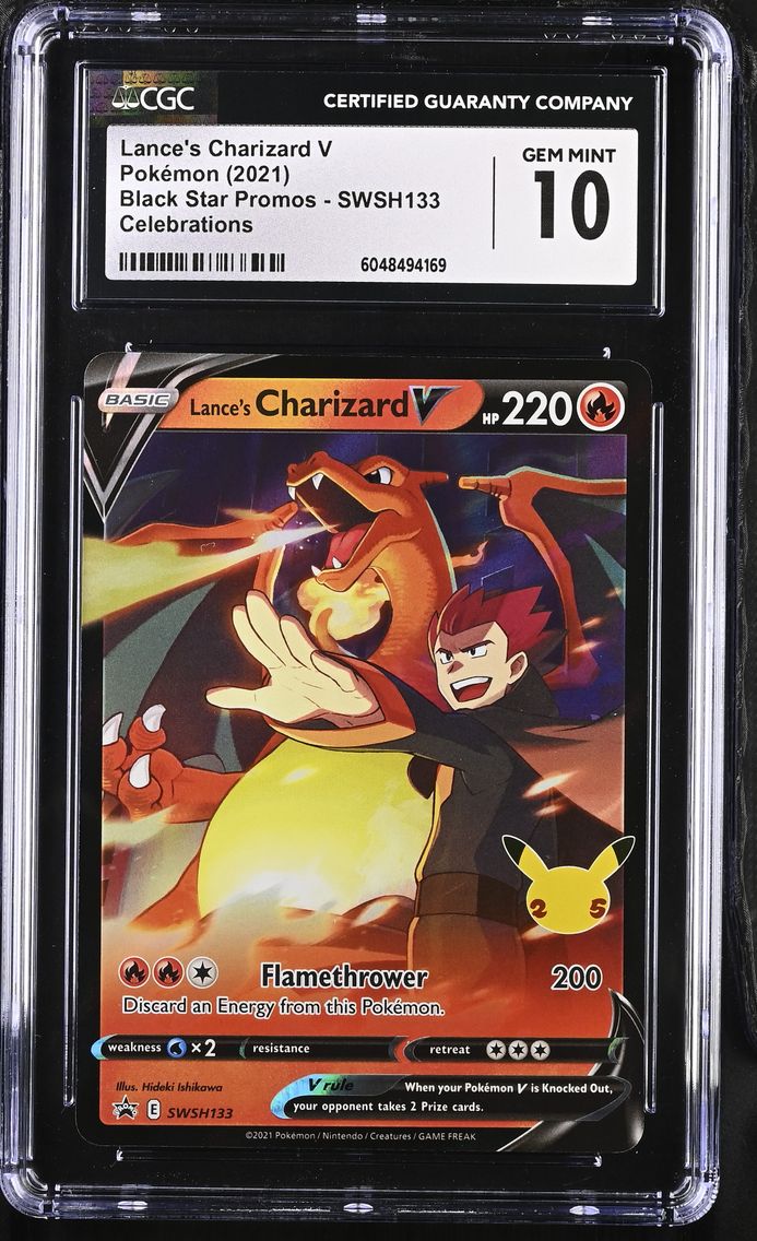 2021 #SWSH133 Lance's Charizard V CGC 10 Black Star Promos - Sword & Shield - English