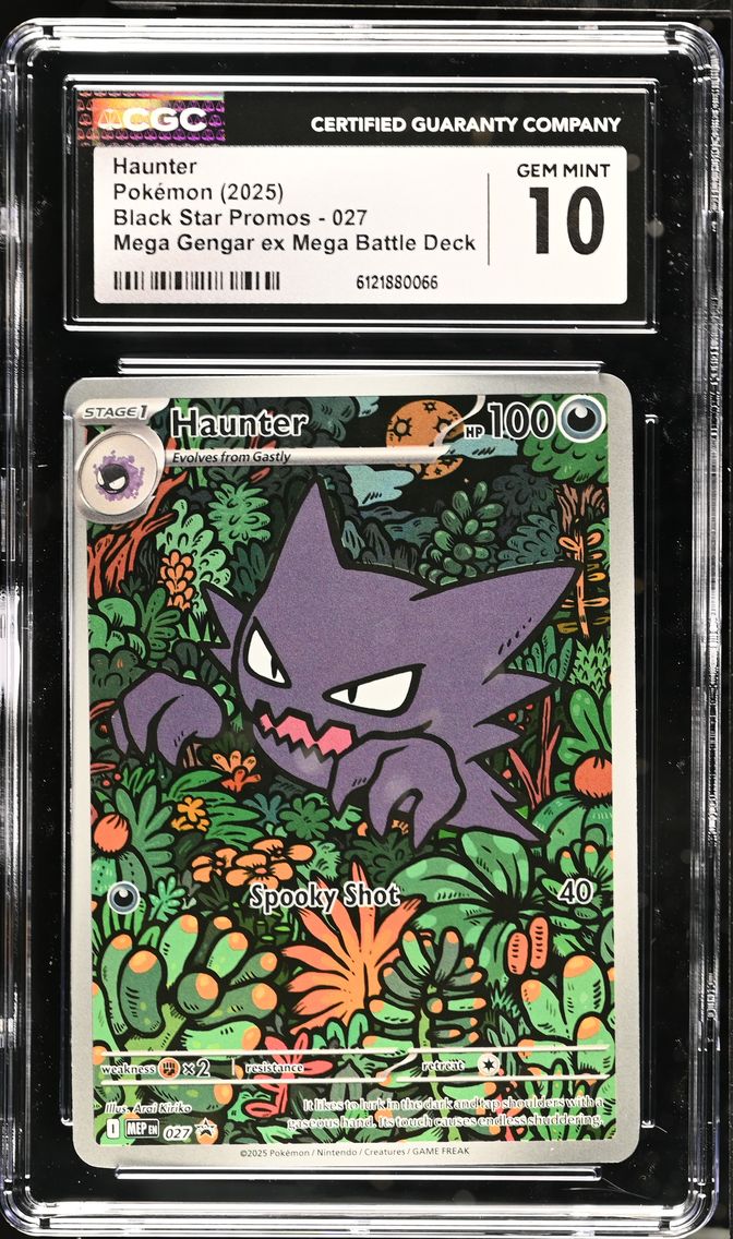 2025 #027 Haunter CGC 10 Black Star Promos - Mega Evolution MEP EN - English