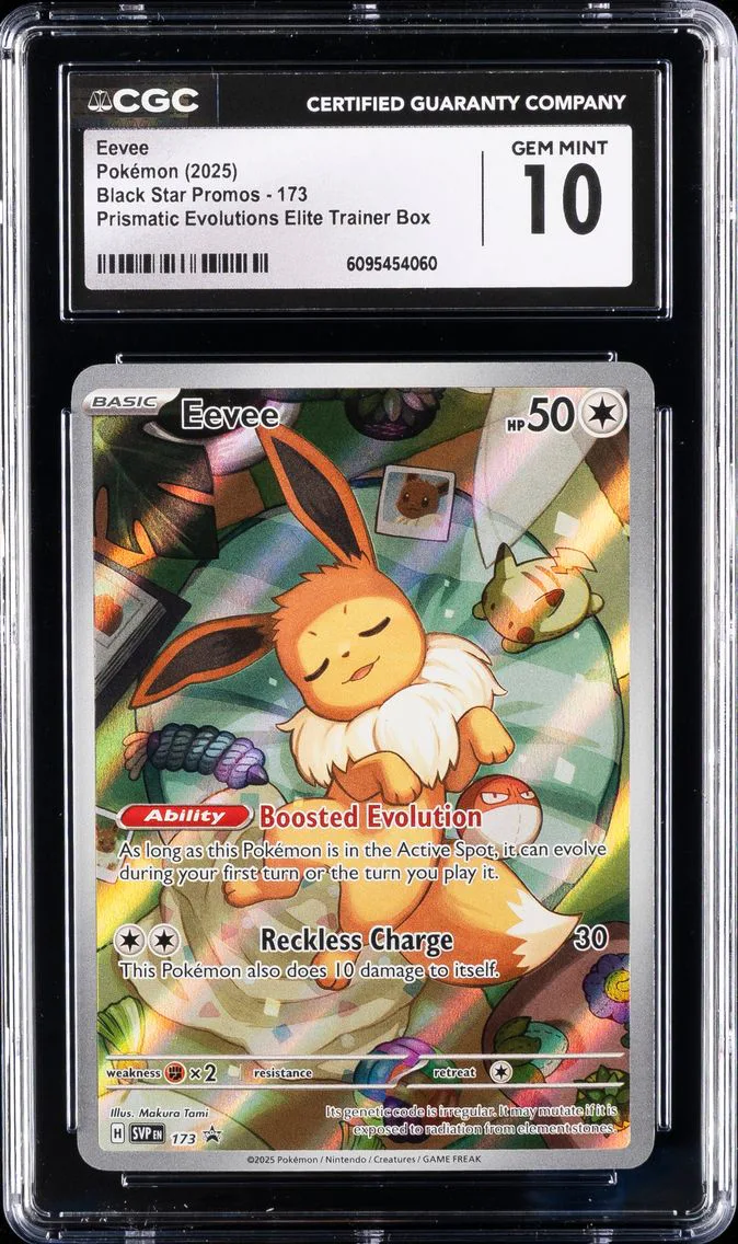 2025 #173 Eevee CGC 10 Svp EN-SV Black Star Promo Pokemon