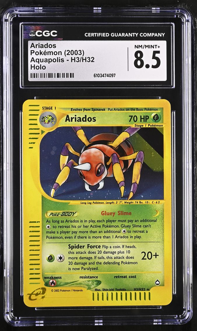 2003 #H3/H32 Ariados CGC 8.5 Aquapolis - English