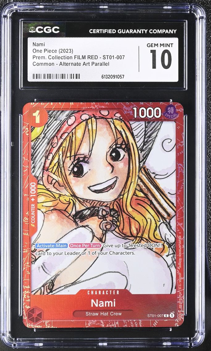 2023 #ST01-007 Nami CGC 10 Premium Collection FILM RED (Foil) - English