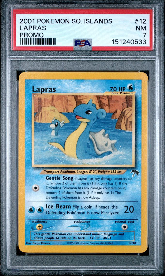 2001 #12 Lapras PSA 7 Southern Islands Promo