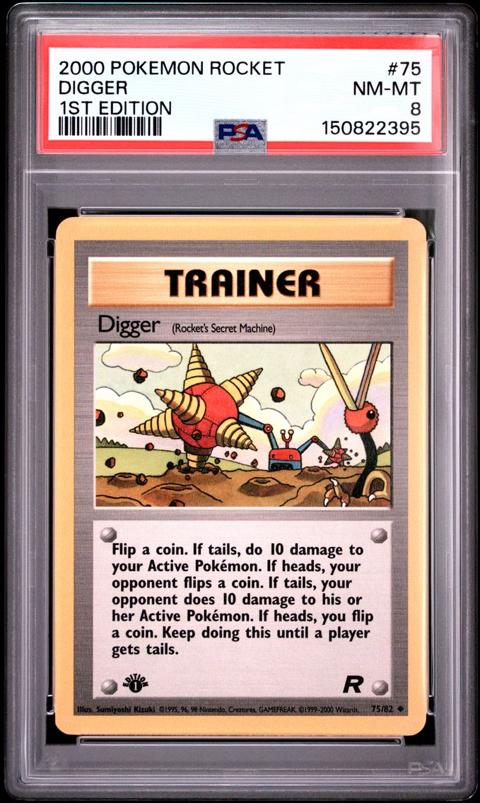 2000 #75 Digger 1st Edition PSA 8 Rocket