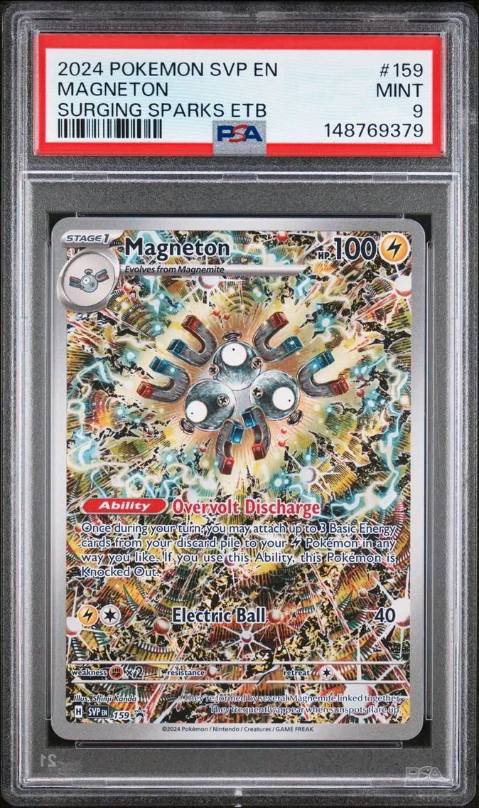 2024 #159 Magneton PSA 9 Svp EN-SV Black Star Promo