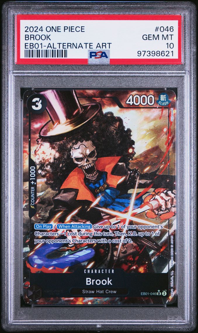 2024 #046 Brook PSA 10 One Piece EB01-Extra Booster -Memorial Collection-