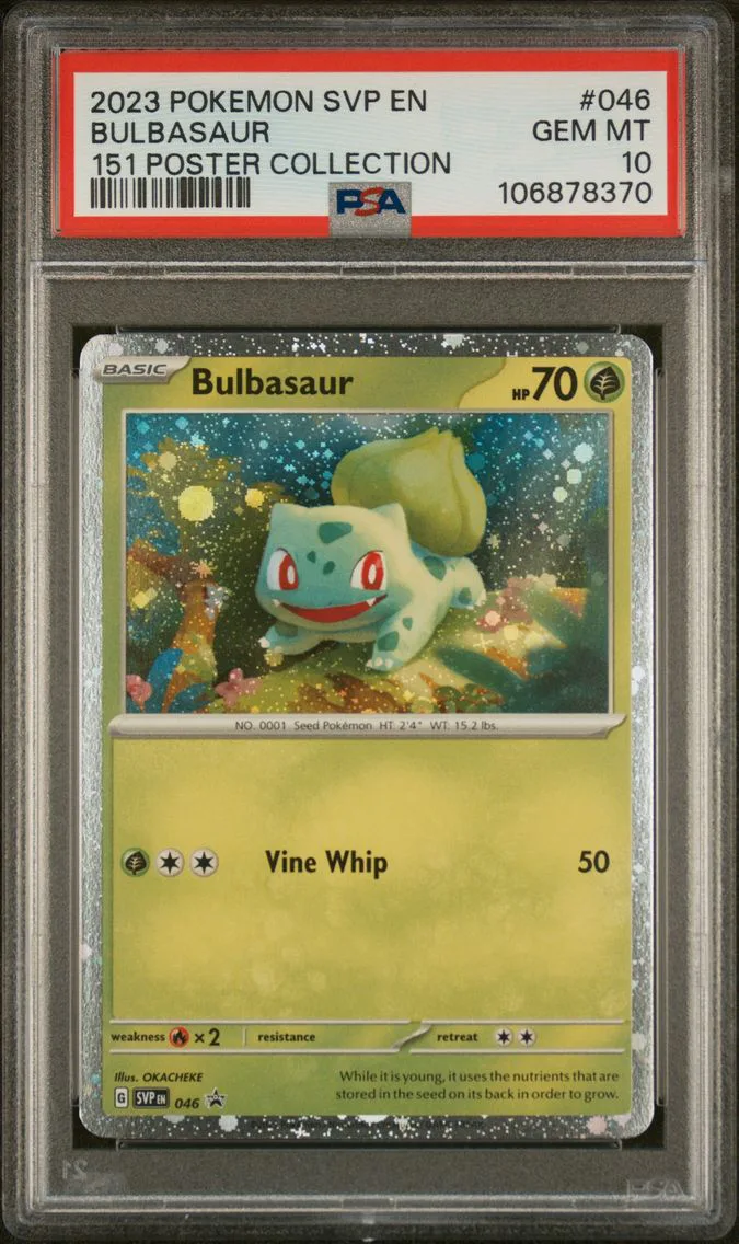 2023 #046 Bulbasaur PSA 10 Svp EN-SV Black Star Promo