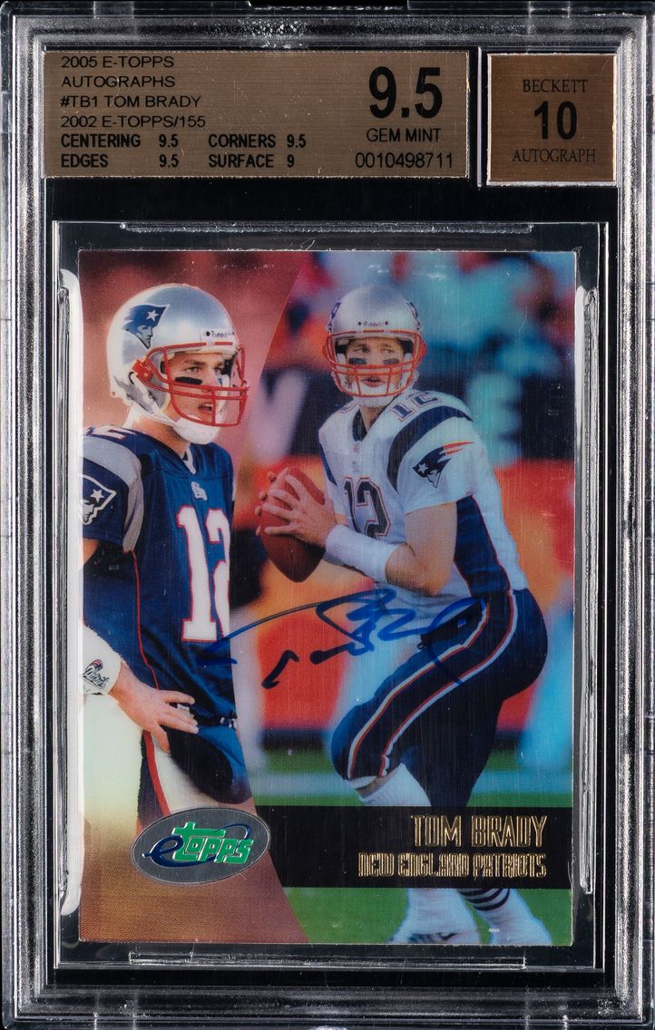2005 #TB1 Tom Brady 2002 eTopps/