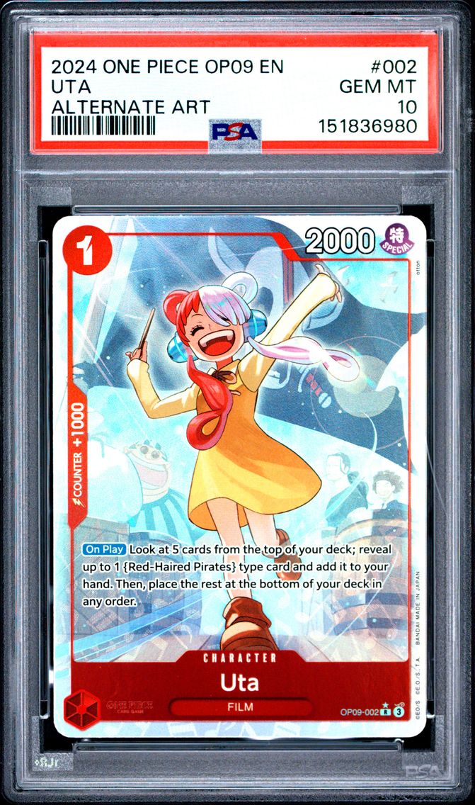 2024 #002 Uta PSA 10 One Piece OP09-Emperors in the New World