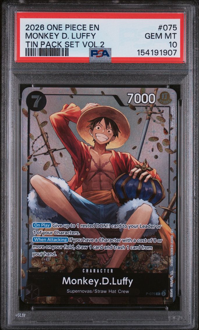 2026 #075 Monkey D. Luffy PSA 10 One Piece Promos