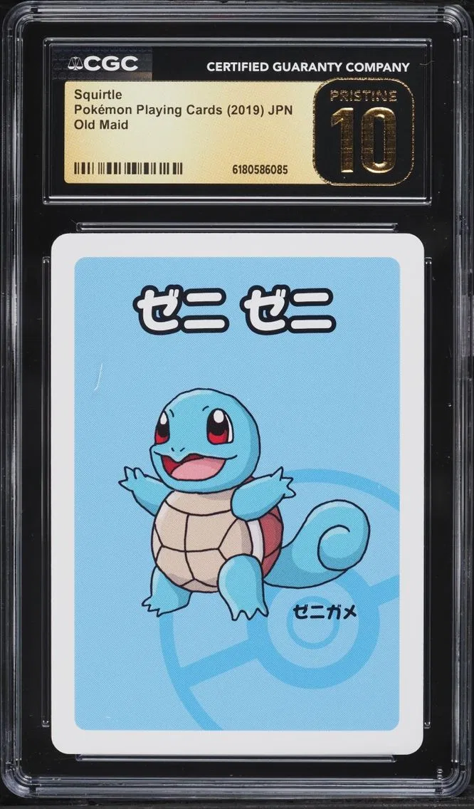 2019 Pokemon Japanese Playing Cards Old Maid Squirtle CGC 10 PRISTINE