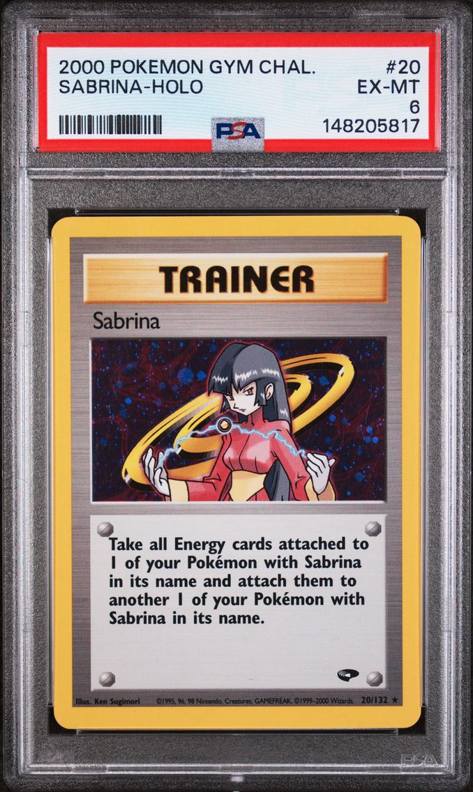 2000 #20 Sabrina-Holo PSA 6 Gym Challenge