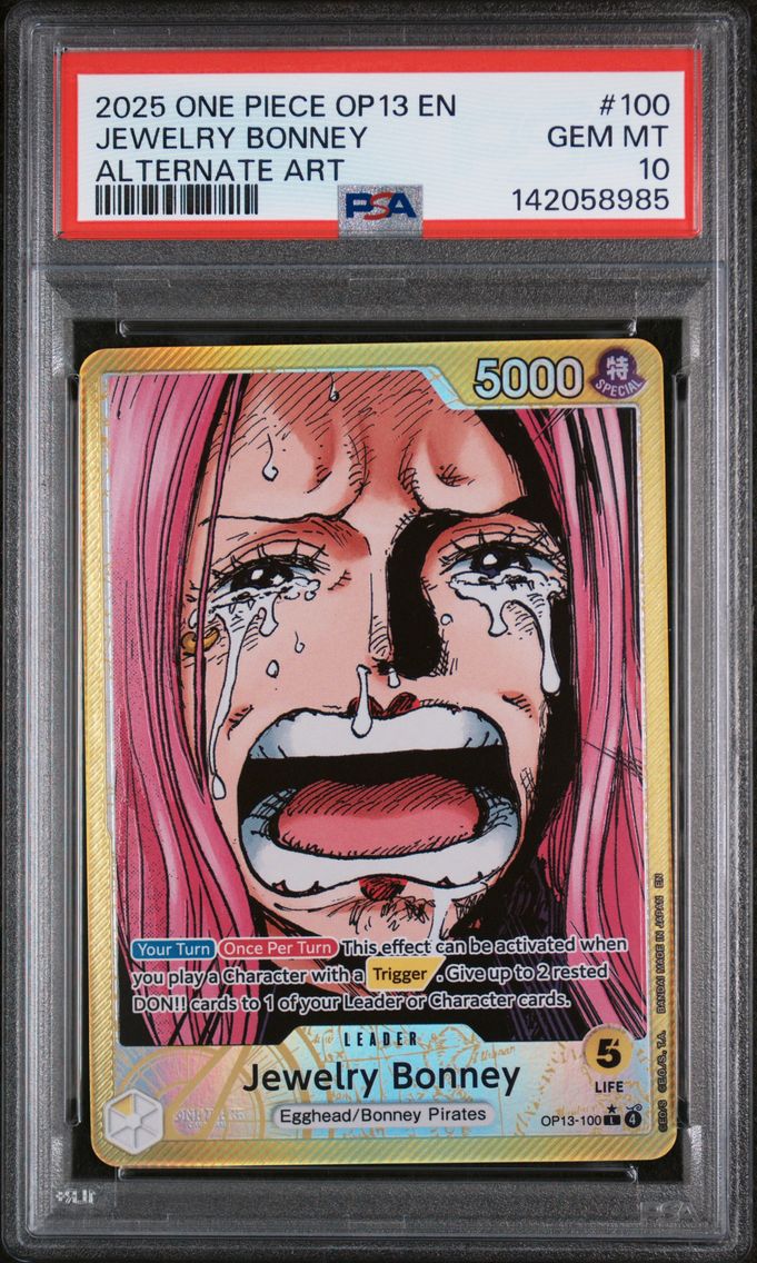2025 #100 Jewelry Bonney PSA 10 One Piece OP13-Carrying on His Will