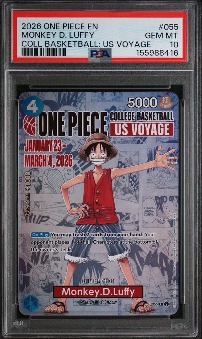 2026 #055 Monkey D. Luffy PSA 10 One Piece Promos