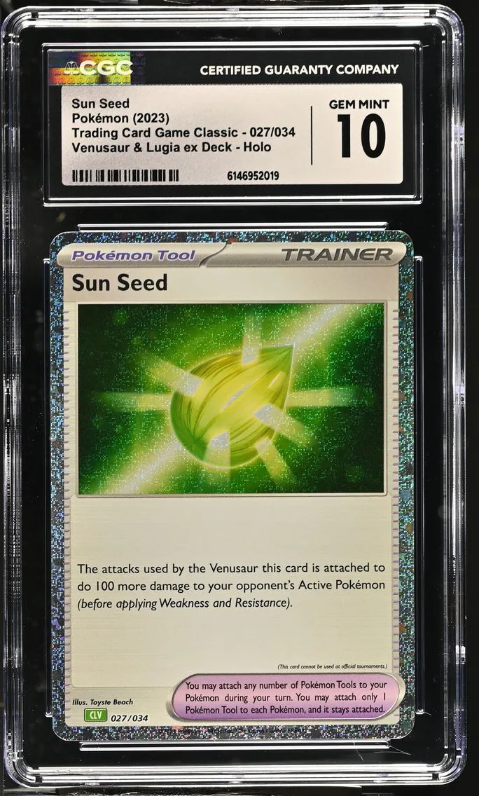 2023 #027 Sun Seed CGC 10 Trading Card Game Classic - CLV, CLC, CLB - English