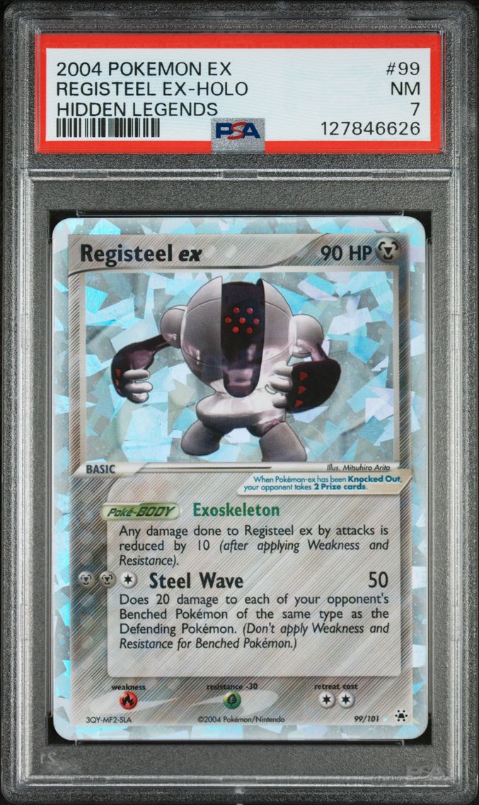 2004 #99 Registeel EX-Holo PSA 7 EX Hidden Legends Pokemon