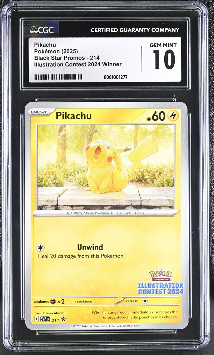 2025 #214 Pikachu CGC 10 Black Star Promos - Scarlet & Violet SVP EN - English
