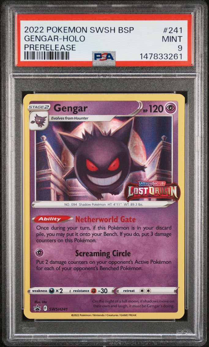 2022 #241 Gengar-Holo PSA 9 Swsh Black Star Promo Pokemon