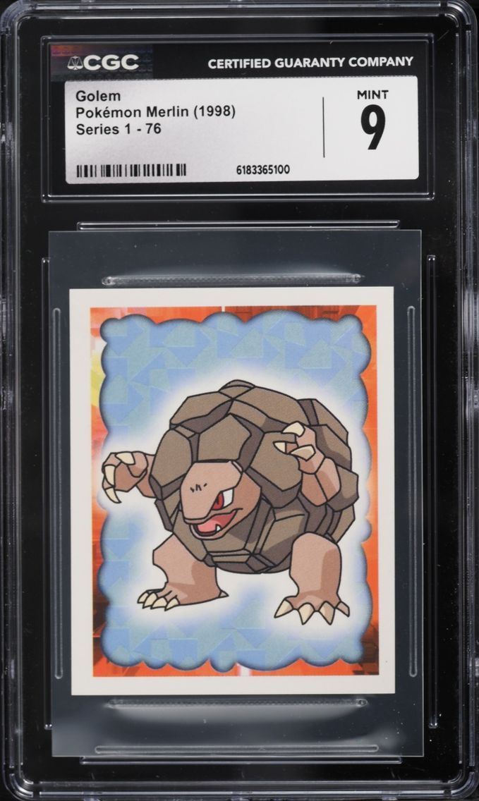 1998 #76 Golem CGC 9 Pokemon Merlin Series 1