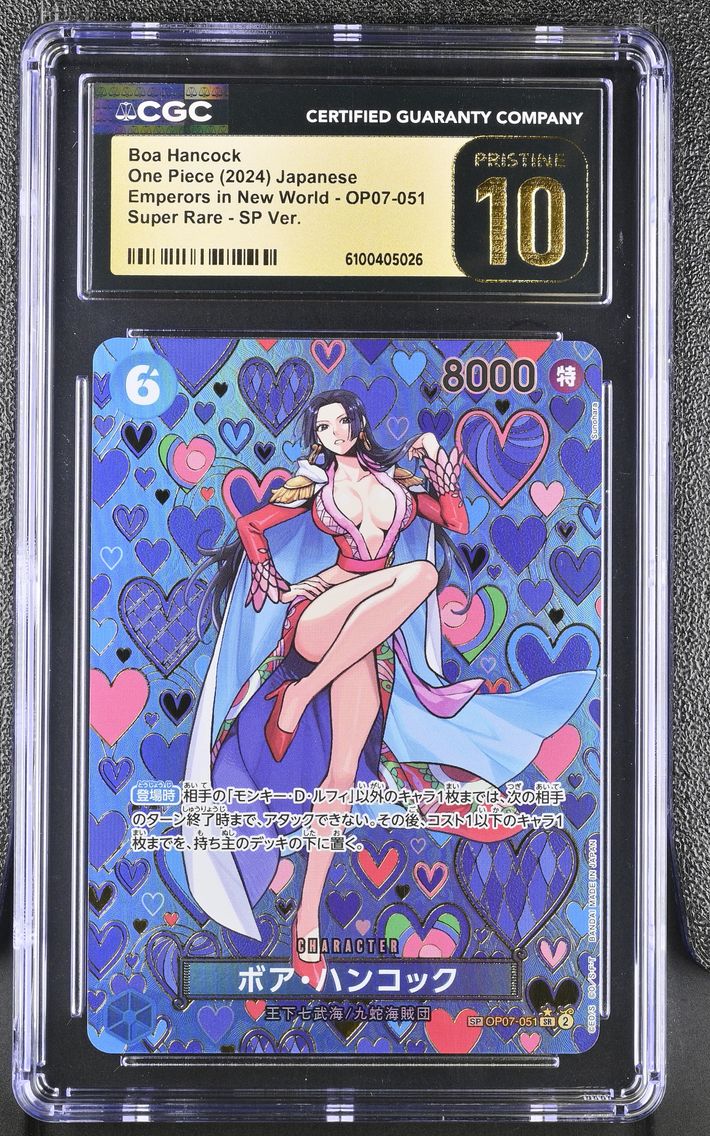 2024 #OP07-051 Boa Hancock CGC 10 Pristine Emperors in the New World (OP09) - Japanese