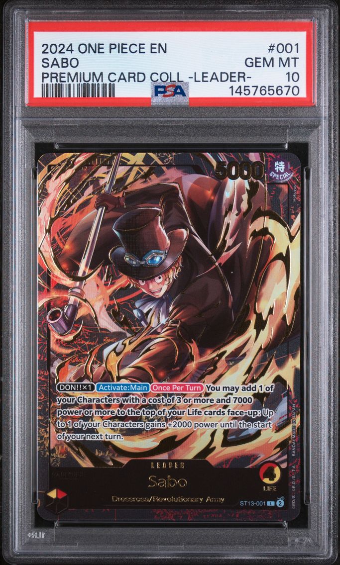 2024 #001 Sabo PSA 10 One Piece Premium Card Collection -Leader Collection-