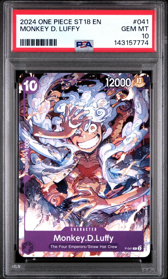 2024 #041 Monkey D. Luffy PSA 10 Starter Deck ST18-Purple Monkey D. Luffy One Piece