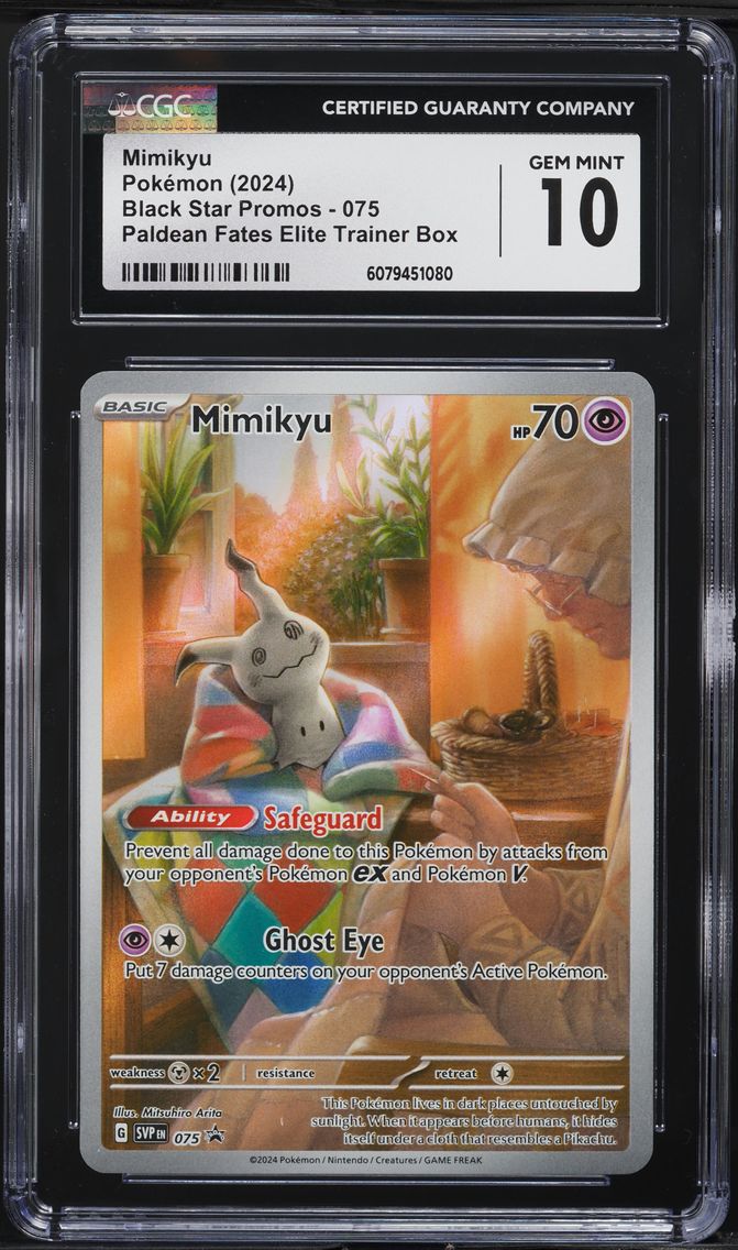 2024 #075 Mimikyu CGC 10 Svp EN-SV Black Star Promo Pokemon