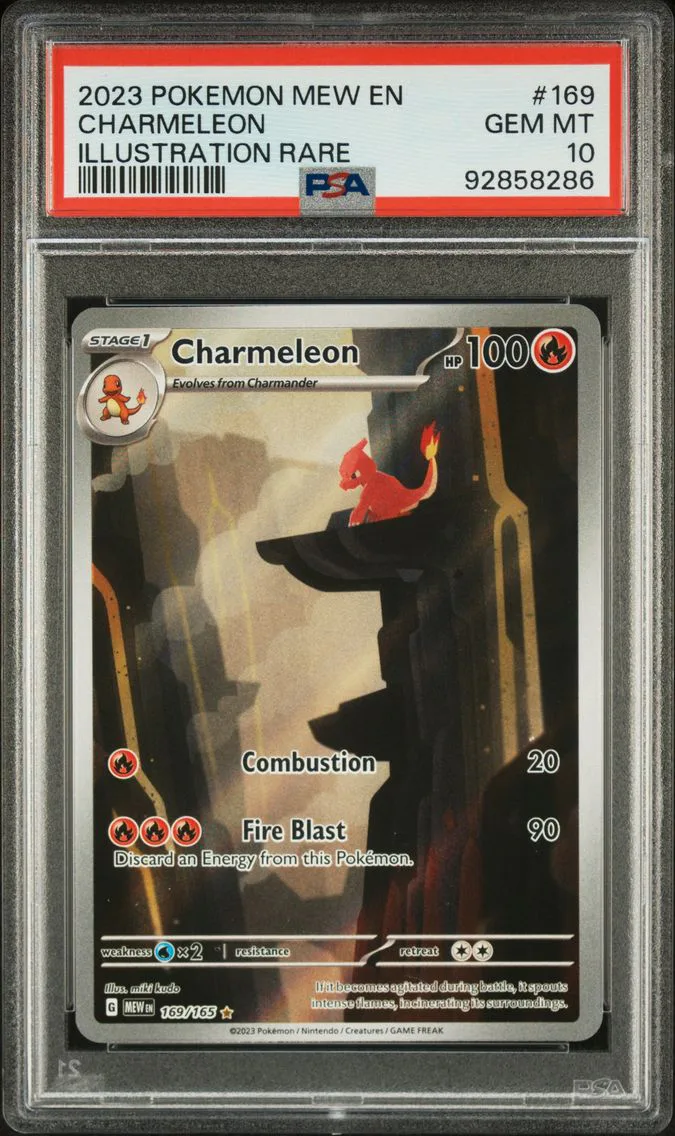 2023 #169 Charmeleon PSA 10 Mew EN-151