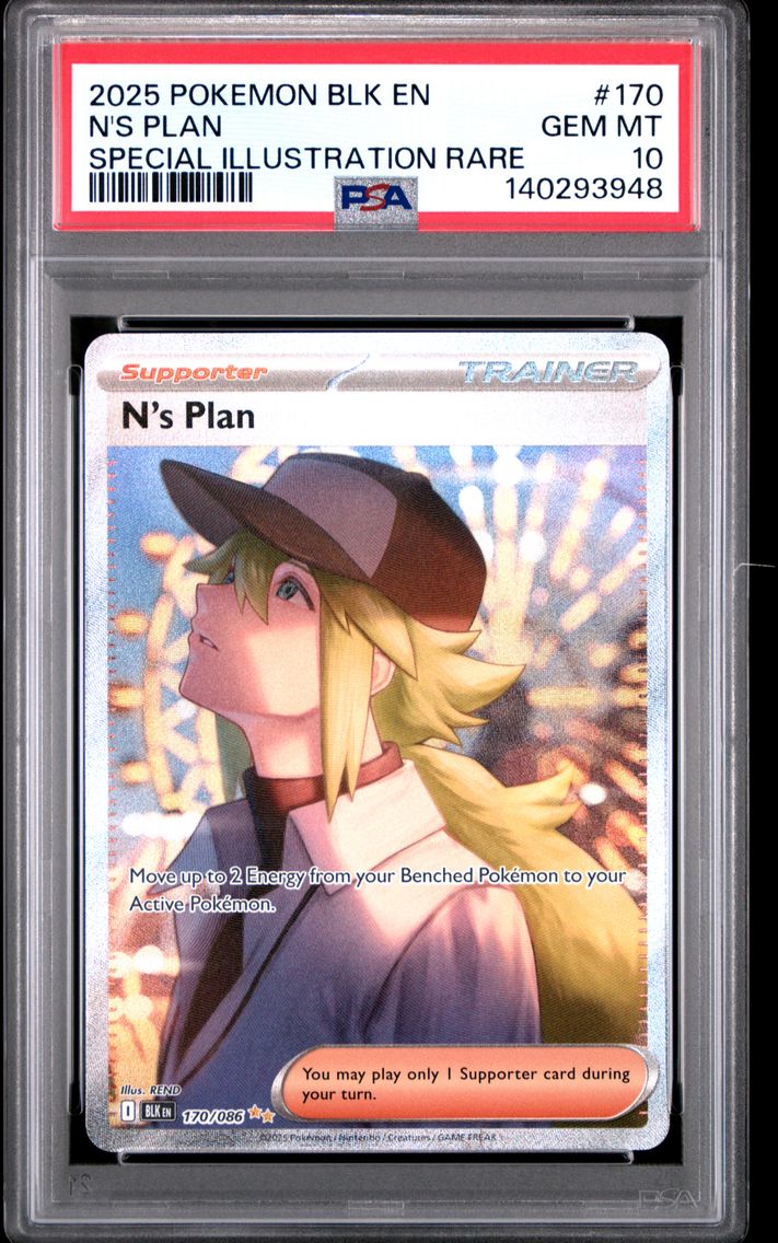 2025 #170 N's Plan PSA 10 Blk EN-Black Bolt