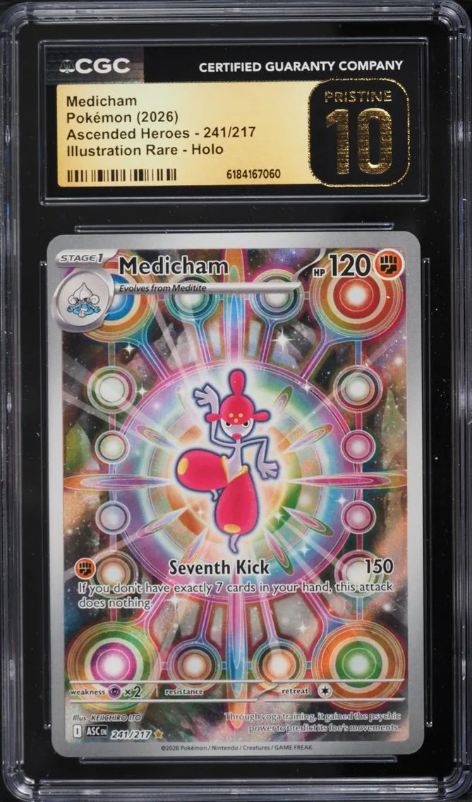 2026 #241 Medicham CGC 10 Pokemon Mega Evolution Ascended Heroes IR