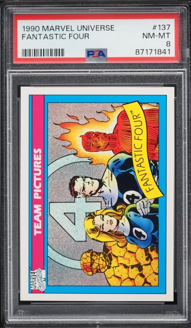1990 #137 Impel Marvel Universe Fantastic Four NM-MT PSA 8