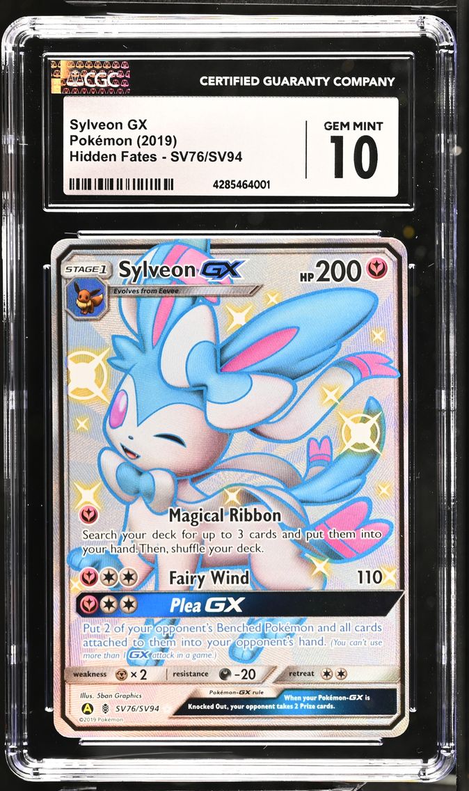 2019 #SV76/SV94 Sylveon GX CGC 10 Hidden Fates - English
