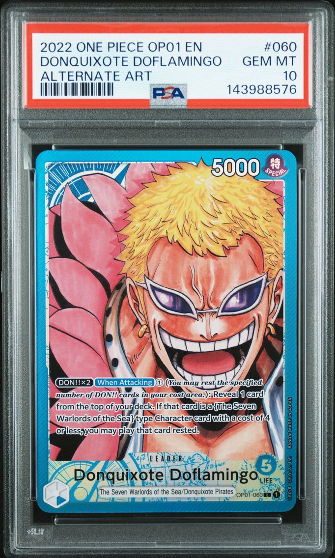 2022 #060 Donquixote Doflamingo PSA 10 OP01-Romance Dawn One Piece